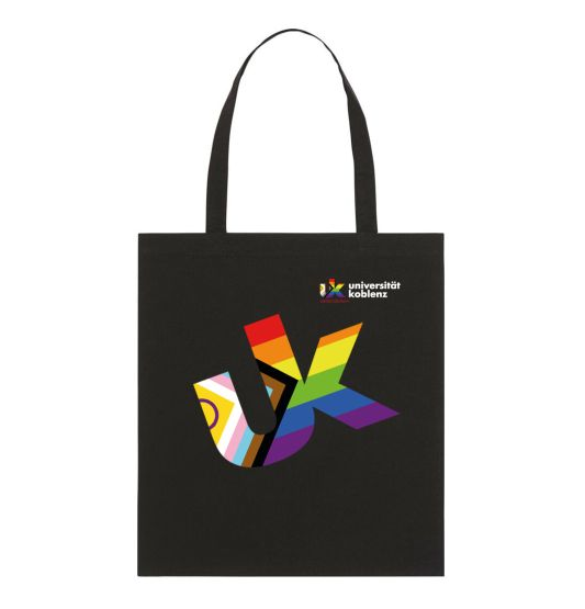 Pride Baumwolltasche, schwarz
