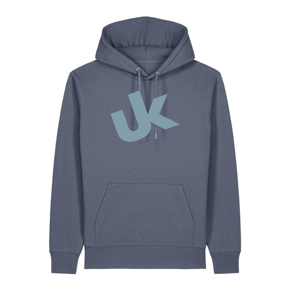 Kapuzenpullover Ton in Ton, Blue Grey