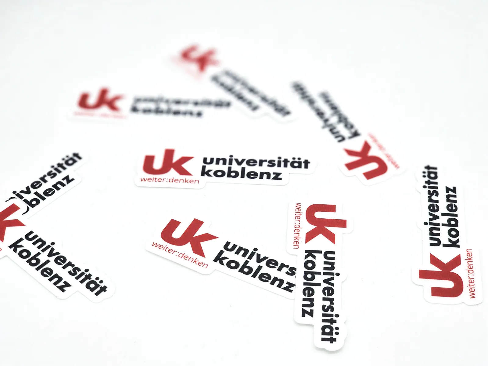 Transparente Sticker "Universität Koblenz"
